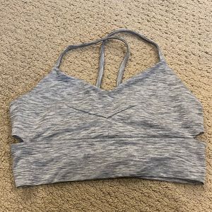 Manduka gray sports bra